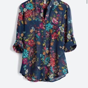 KUT Sinclair Flowered button blouse